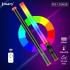 Jmary FM-128 RGB Led Light Waterproof Lighting Bar with OLED Display Indicator